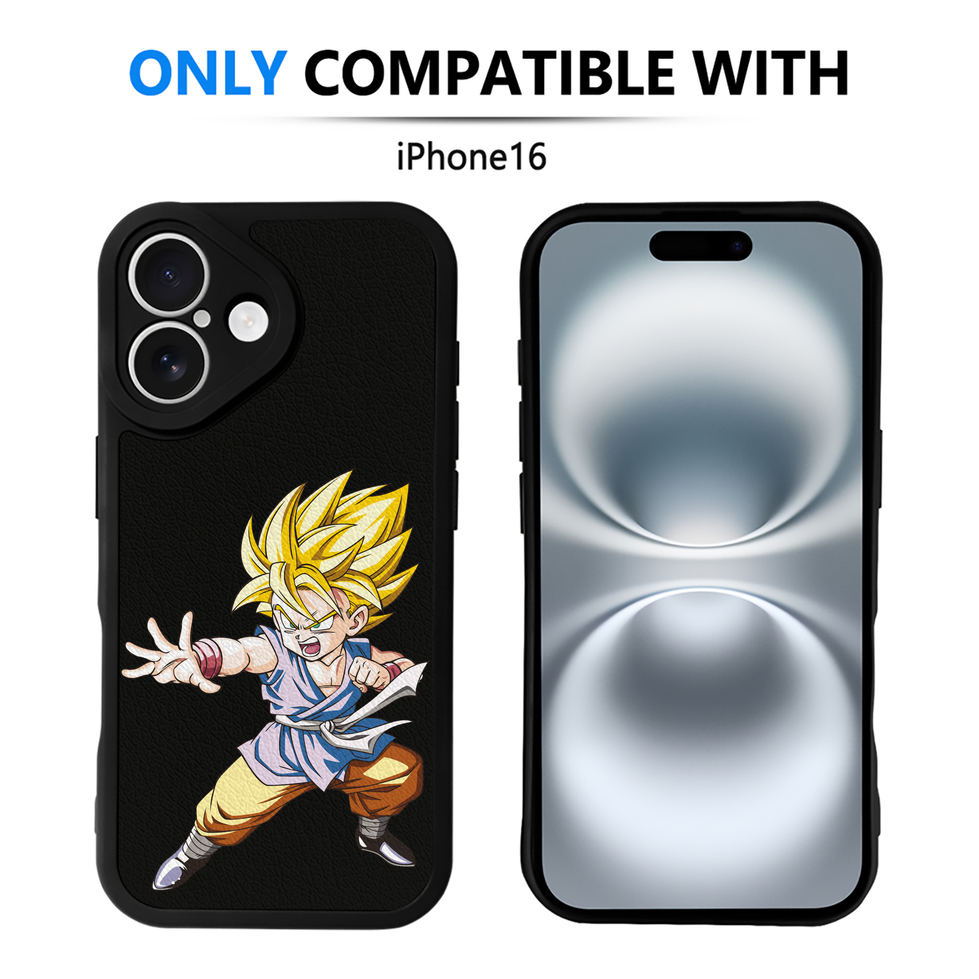 （画像用） ドラゴンボール ベジット DRAGON BALL Vegetto 【iPhone 16シリーズ対応】シリコンスマホケース（レザー調） 材質：シリコン